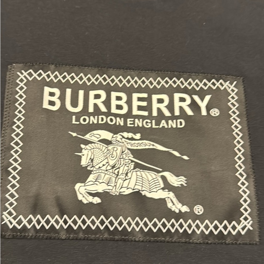 Burberry Black Tee with Logo Patch - Picture 2 of 7